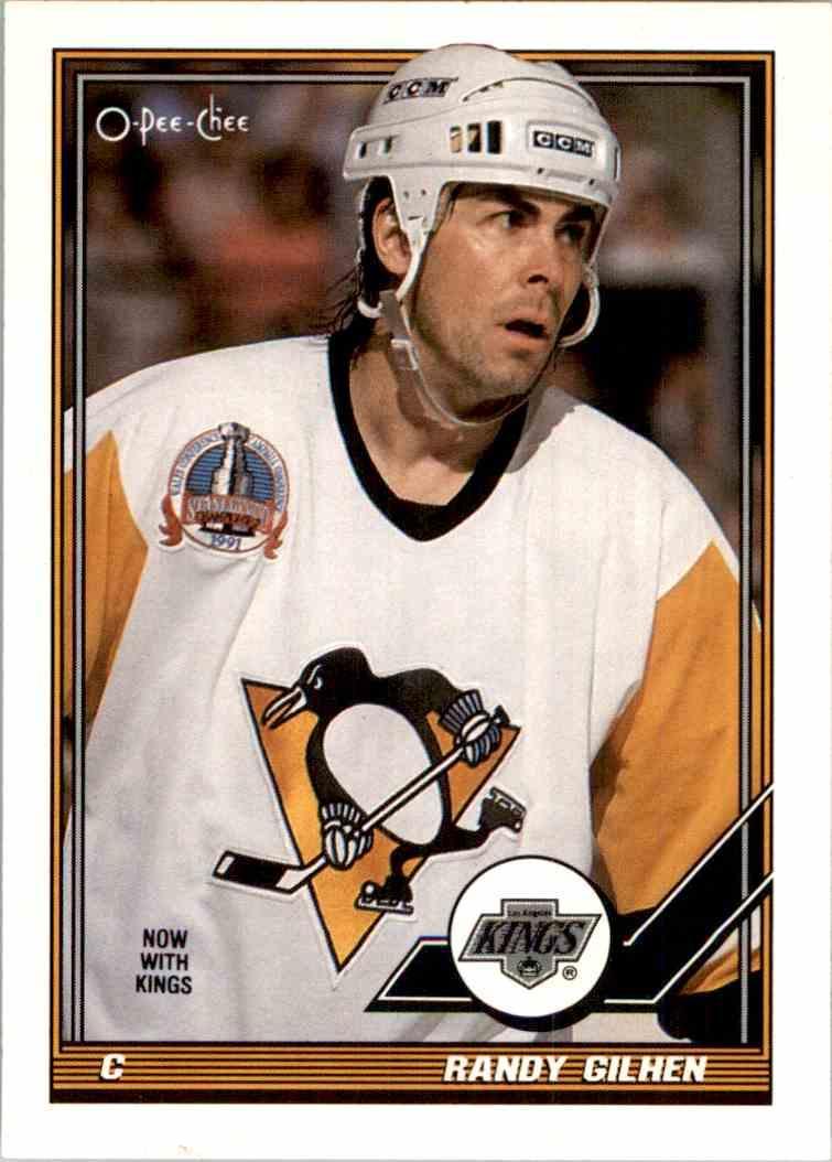 Хоккей Карточка NHL 1991-92 O-Pee-Chee Hockey № 418 Randy Gilhen