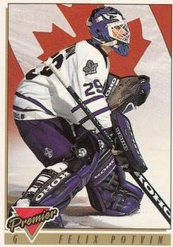 Хоккей Карточка 1993-94 Topps Premier # 385 Felix Potvin Team CANADA