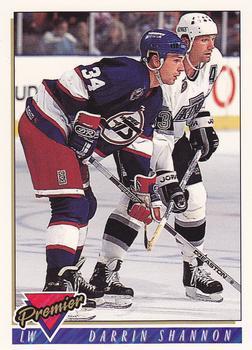 Хоккей Карточка 1993-94 Topps Premier # 261 Darrin Shannon