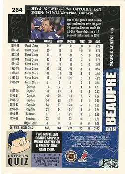 1996-97 UD Collector's Choice # 264 Don Beaupre 1