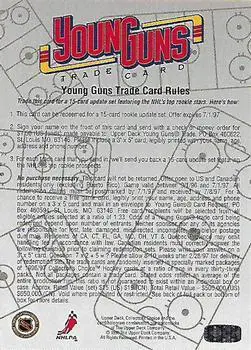 1996-97 UD Collector's Choice NNO Young Guns .... 1