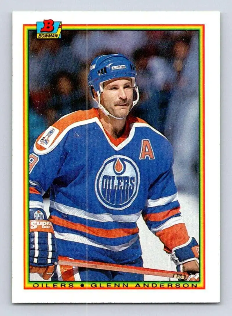 1990-91 BOWMAN # 195 Glenn Anderson