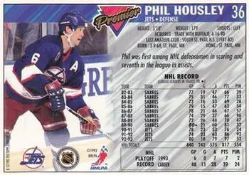 1993-94 TOPPS Premier #36 Phil Housley 1