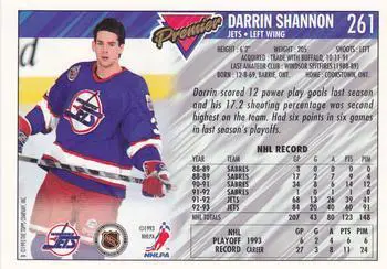 1993-94 TOPPS Premier # 261 Darrin Shannon 1