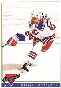 1993-94 TOPPS Premier # 418 Mattias Norstrom