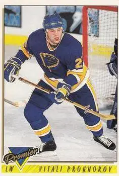 1993-94 TOPPS Premier # 452 Vitali Prokhorov
