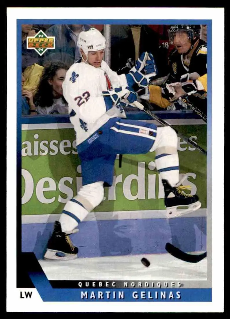 1993-94 Ud Hockey Series 2 # 322 Martin Gelinas