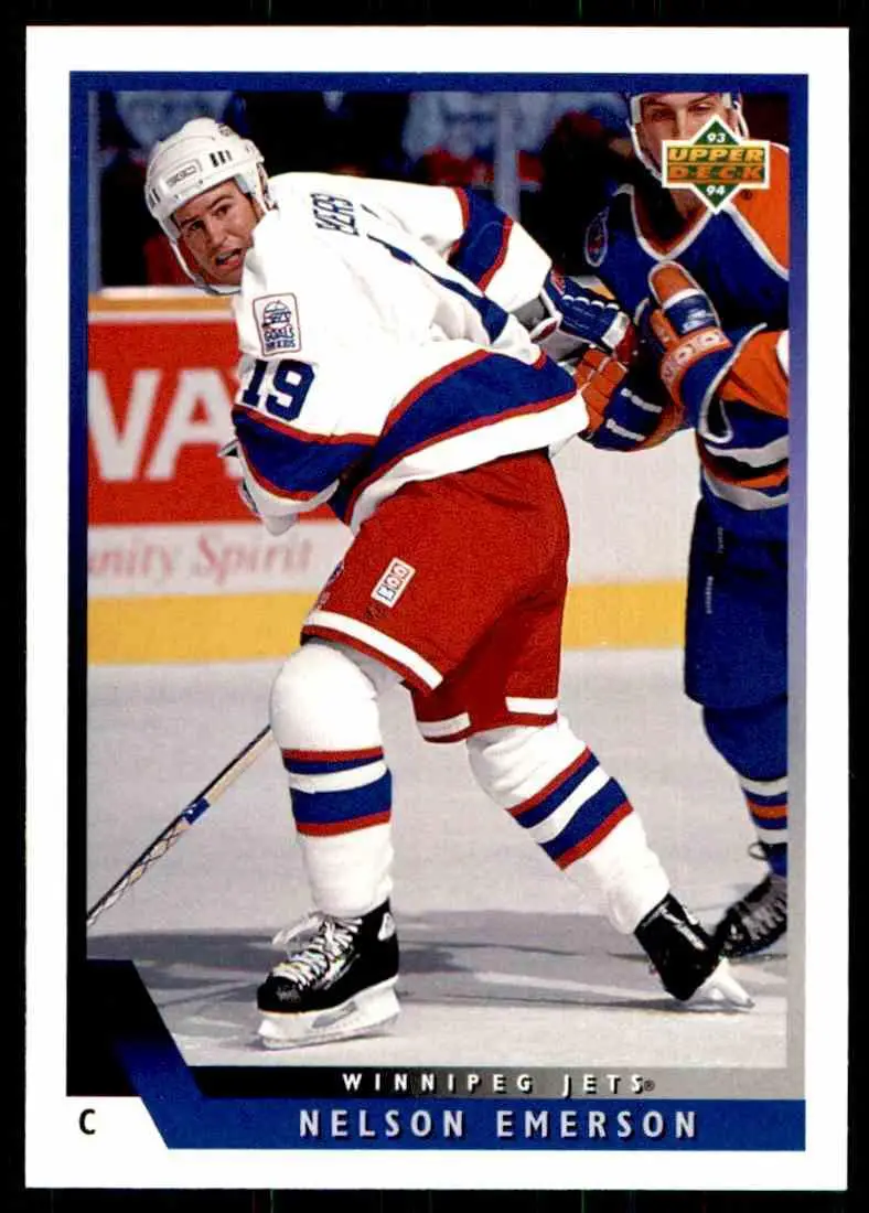 1993-94 Ud Hockey Series 2 # 342 Nelson Emerson