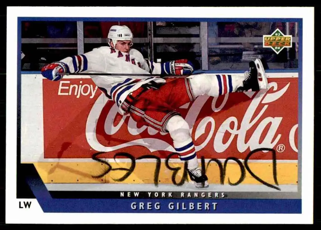 1993-94 Ud Hockey Series 2 # 404 Greg Gilbert