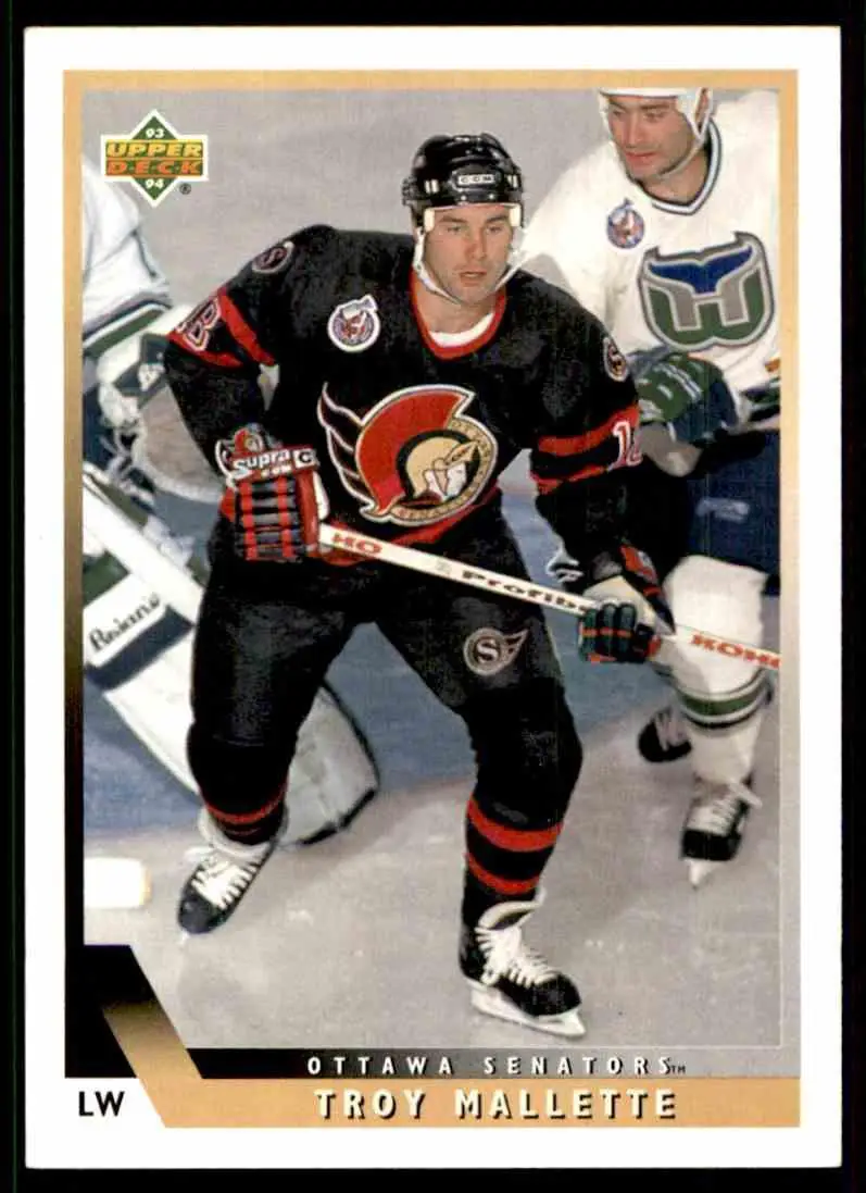 1993-94 Ud Hockey Series 2 # 418 Troy Mallette