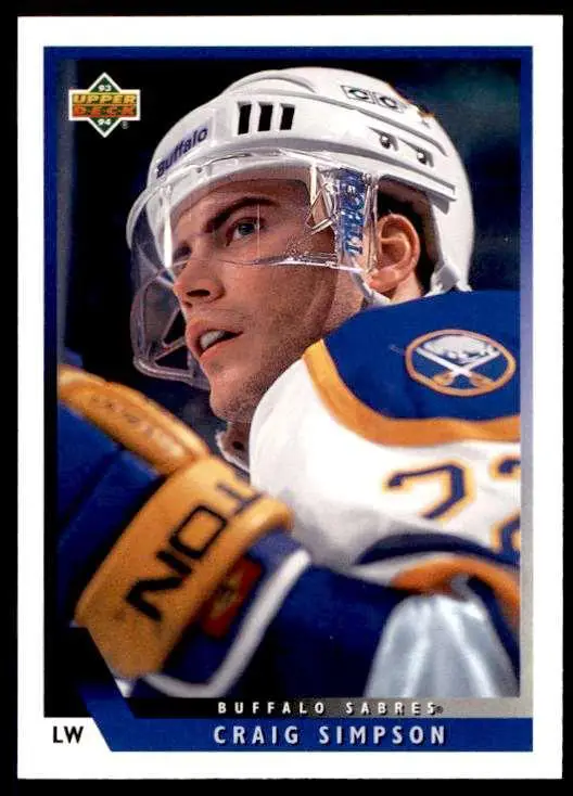 1993-94 Ud Hockey Series 2 # 430 Craig Simpson
