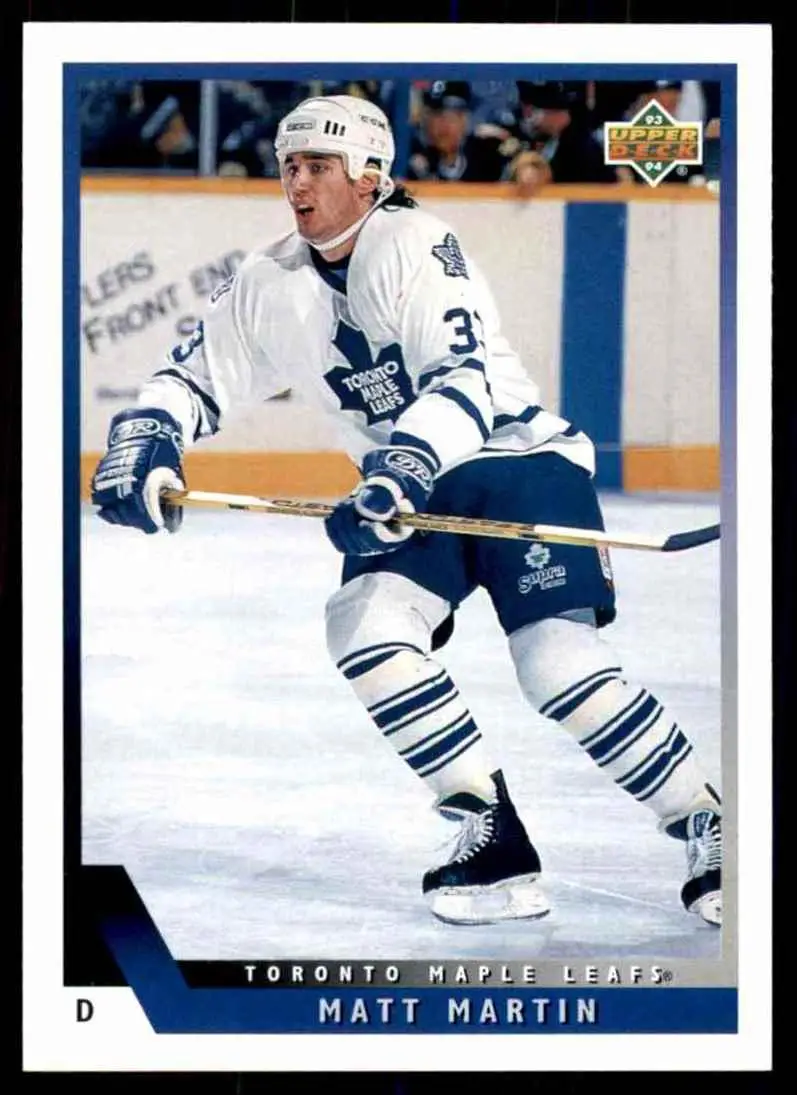 1993-94 Ud Hockey Series 2 # 447 Matt Martin