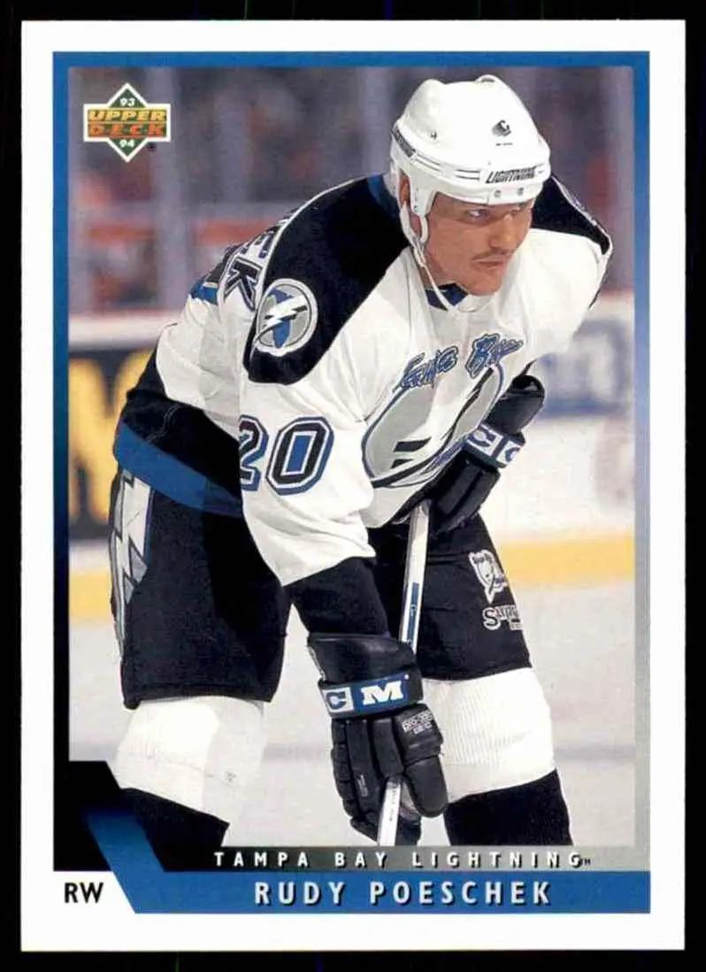 1993-94 Ud Hockey Series 2 # 461 Rudy Poeschek