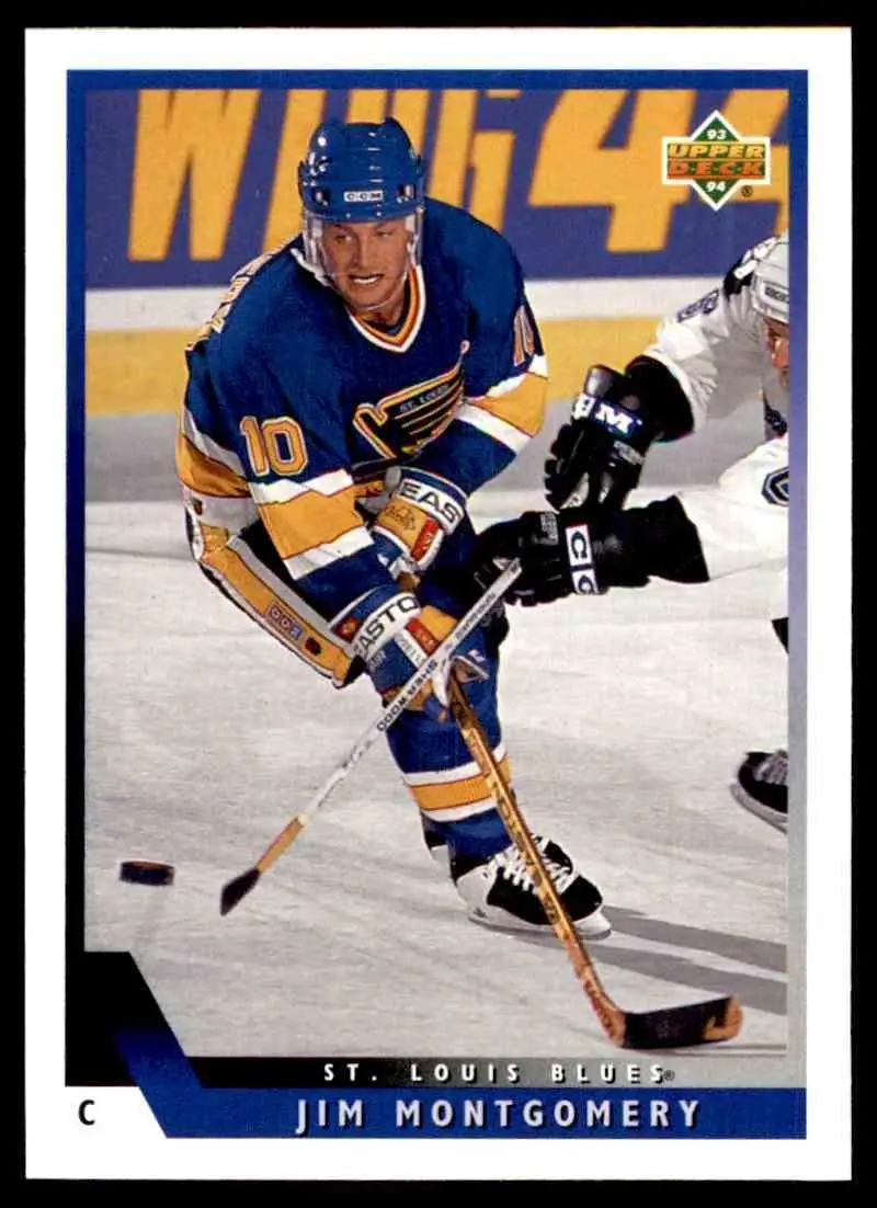1993-94 Ud Hockey Series 2 # 472 Jim Montgomery