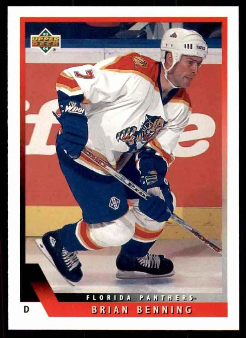 1993-94 Ud Hockey Series 2 # 496 Brian Benning