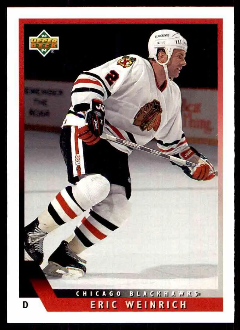 1993-94 Ud Hockey Series 2 # 497 Eric Weinrich