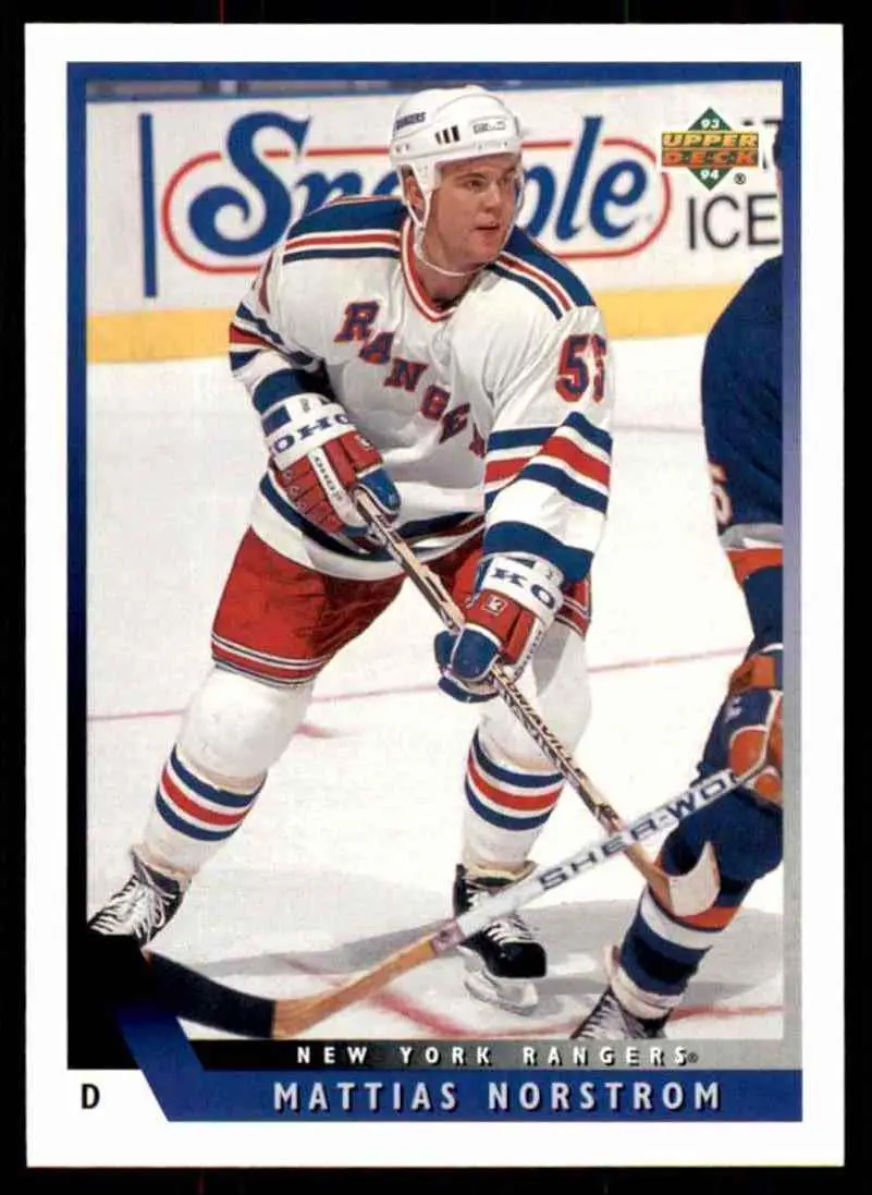 1993-94 Ud Hockey Series 2 # 522 Mattias Norstrom
