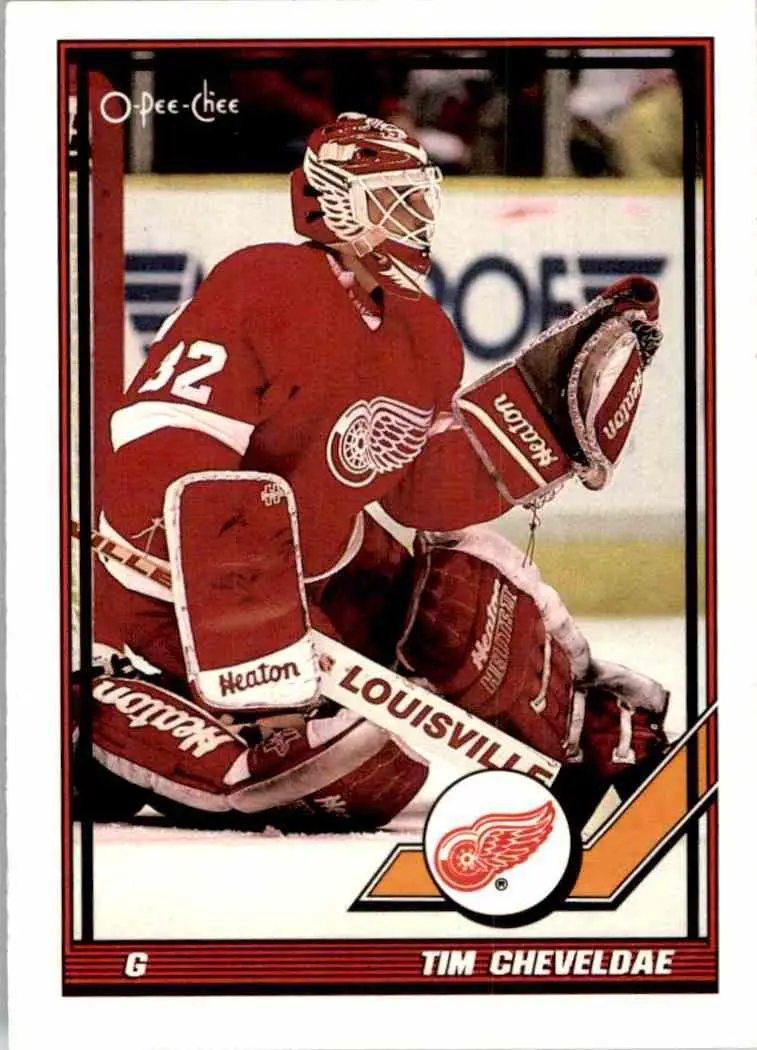 1991-92 O-Pee-Chee NHL # 35 Tim Cheveldae