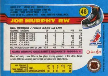 1991-92 O-Pee-Chee NHL # 48 Joe Murphy 1