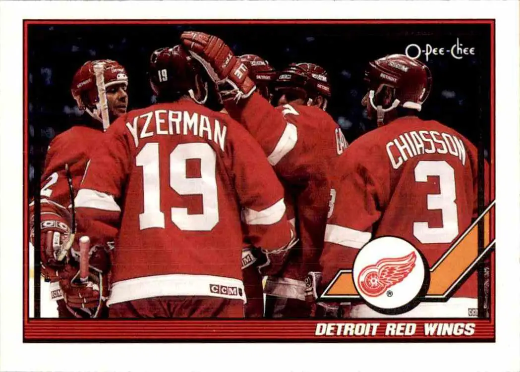 1991-92 O-Pee-Chee NHL # 60 Detroit Bed Wings