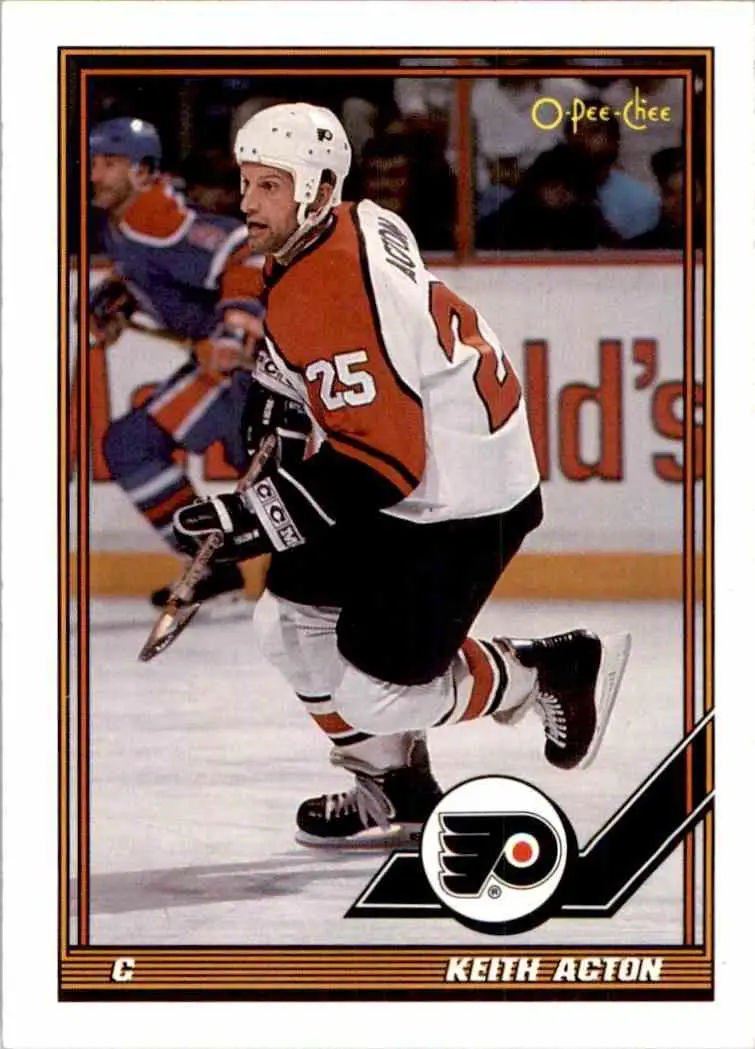 1991-92 O-Pee-Chee NHL # 77 Keith Acton