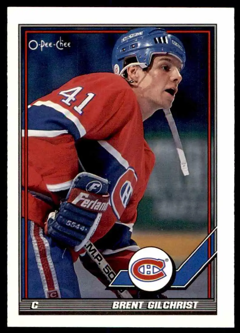 1991-92 O-Pee-Chee NHL # 90 Brent Gilchrist