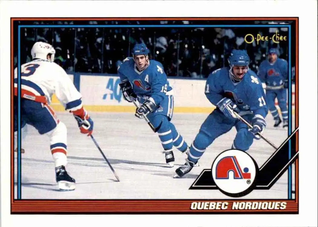 1991-92 O-Pee-Chee NHL # 96 Quebec Nordiques