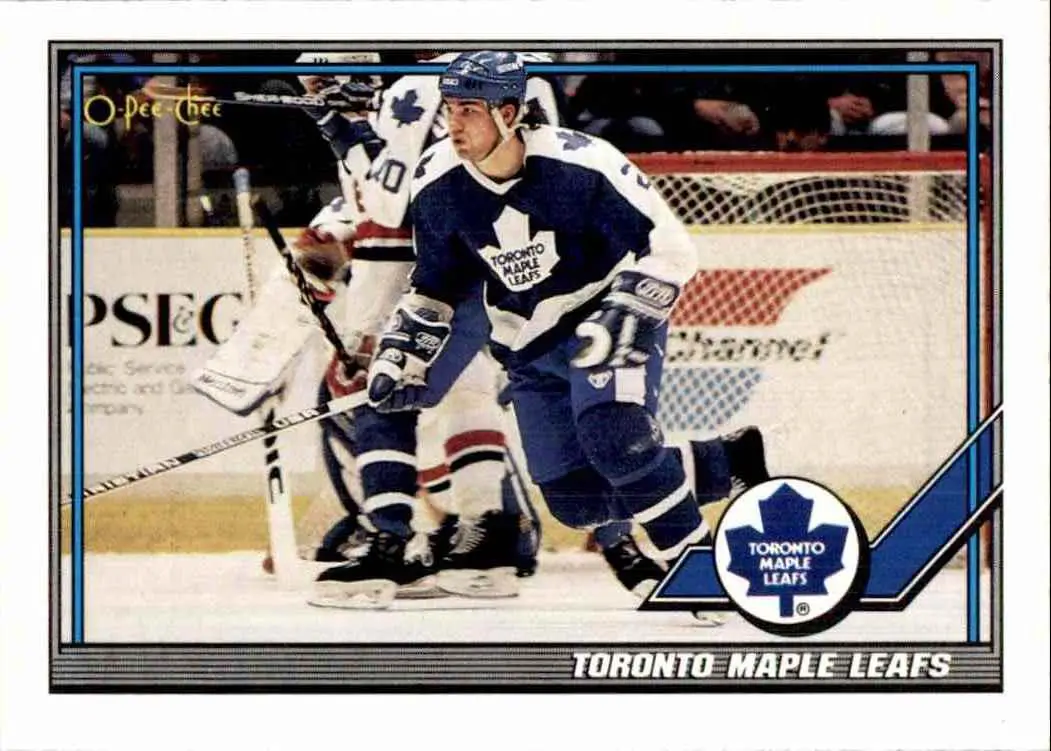 1991-92 O-Pee-Chee NHL # 123 Toronto Maple Leafs