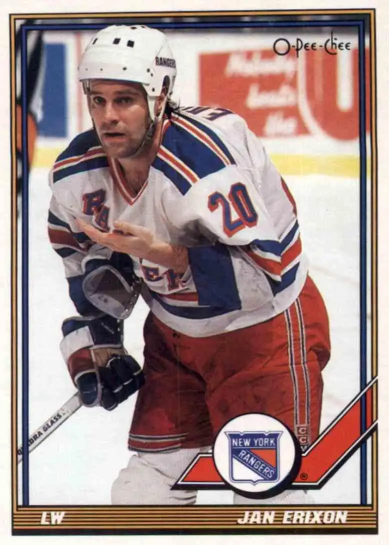 1991-92 O-Pee-Chee NHL # 152 Jan Erixon