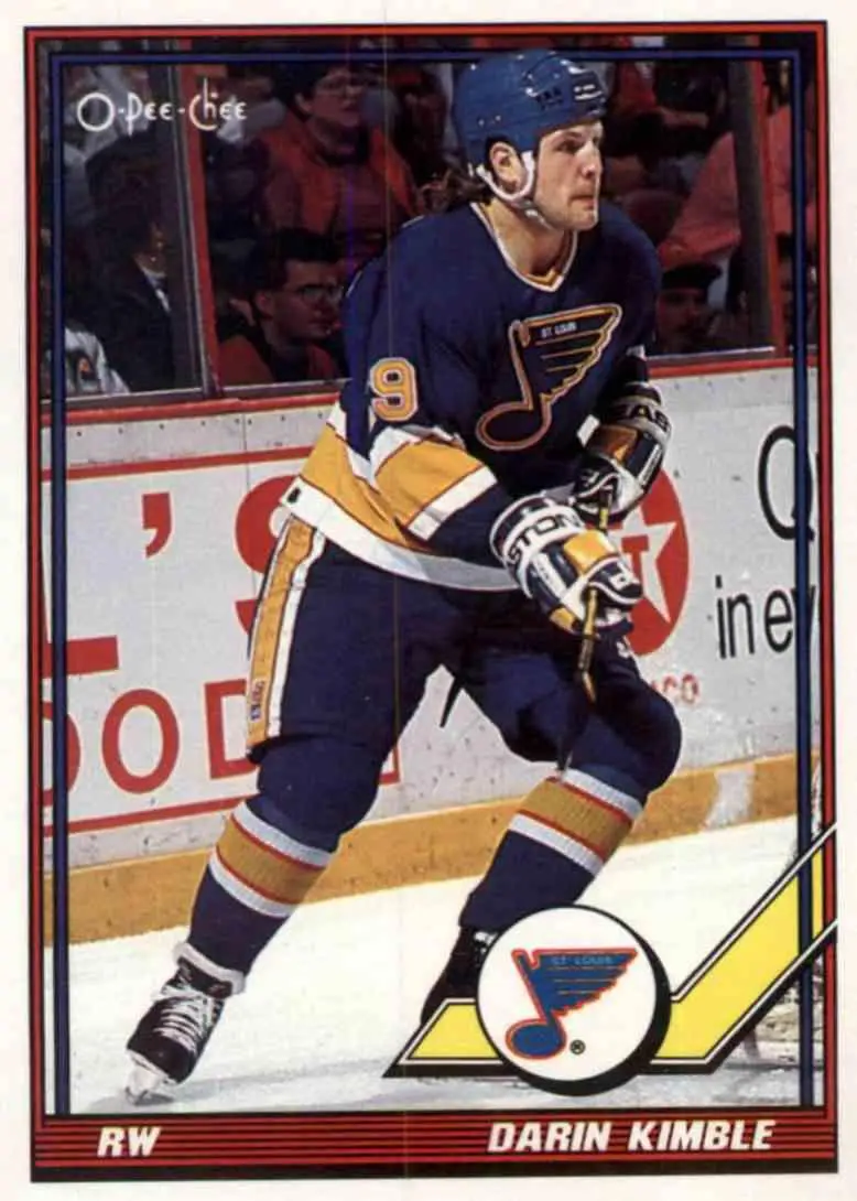 1991-92 O-Pee-Chee NHL # 156 Darin Kimble