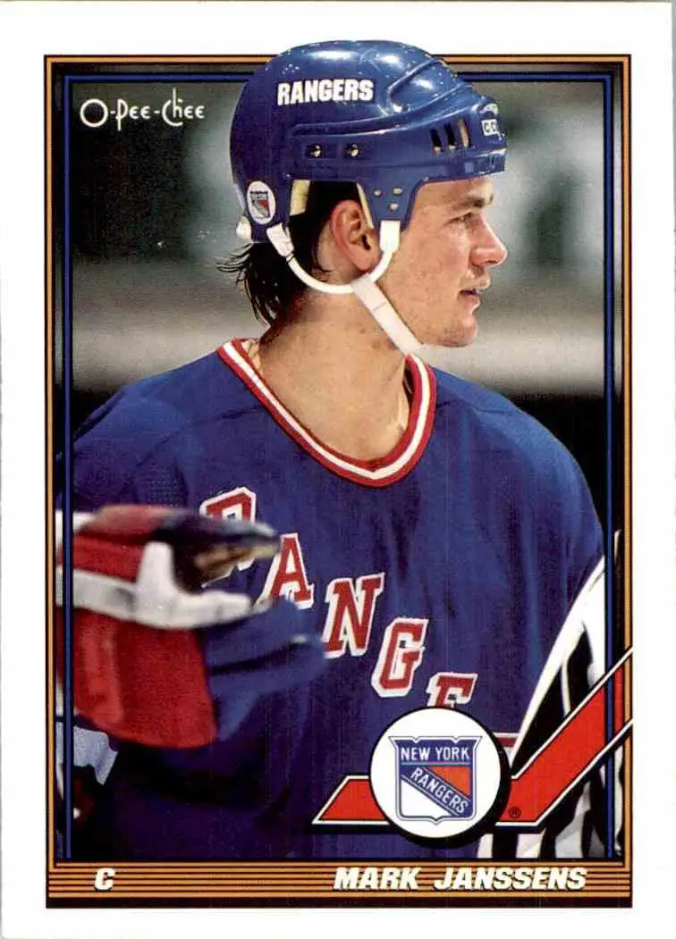 1991-92 O-Pee-Chee NHL # 186 Mark Janssens