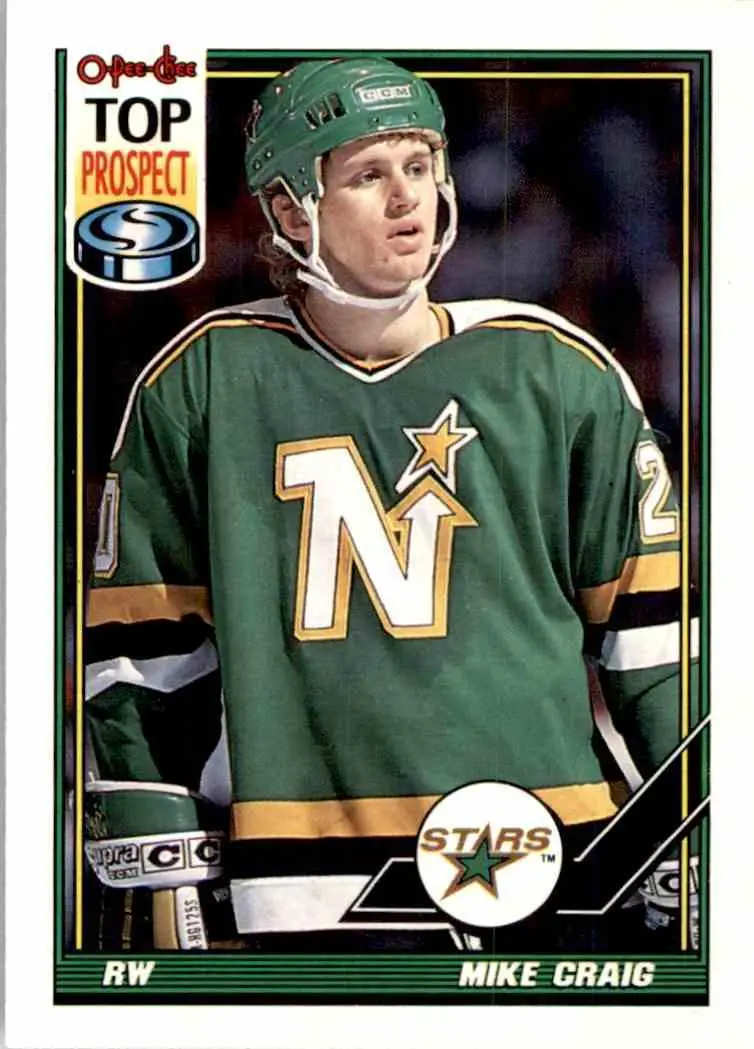 1991-92 O-Pee-Chee NHL # 187 Mike Craig