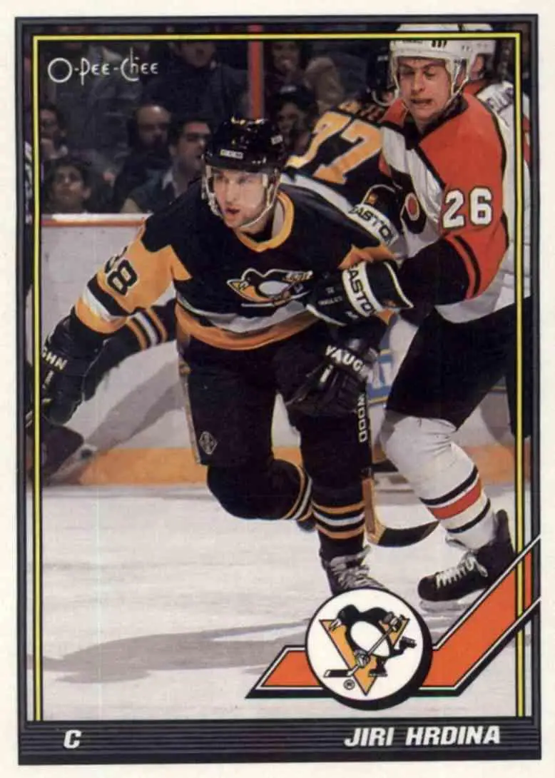 1991-92 O-Pee-Chee NHL # 213 Jiri Hrdina