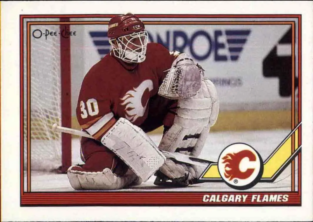 1991-92 O-Pee-Chee NHL # 247 Calgary Flames