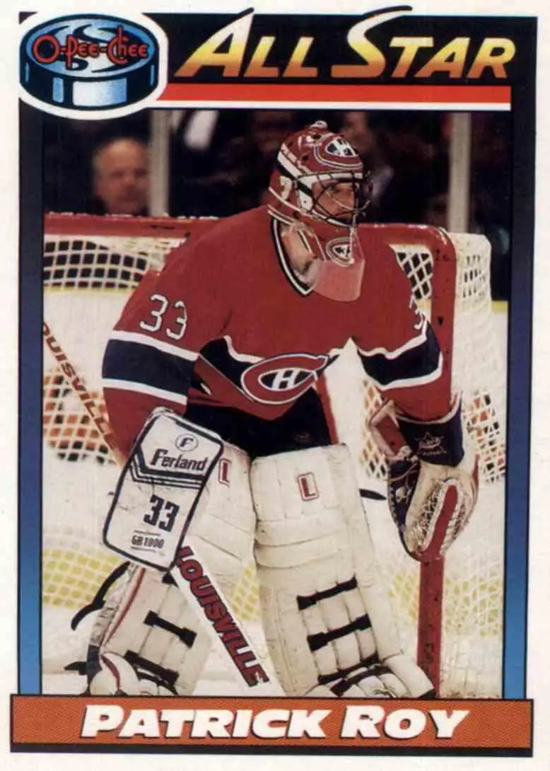 1991-92 O-Pee-Chee NHL # 270 Patrick Roy (All Star)