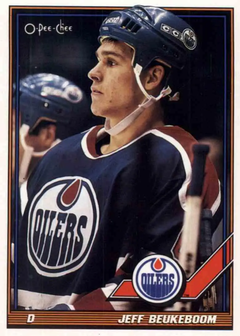 1991-92 O-Pee-Chee NHL # 284 Jeff Beukeboom