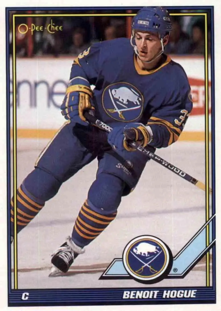 1991-92 O-Pee-Chee NHL # 292 Benoit Hogue