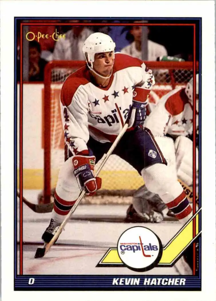 1991-92 O-Pee-Chee NHL # 310 Kevin Hatcher