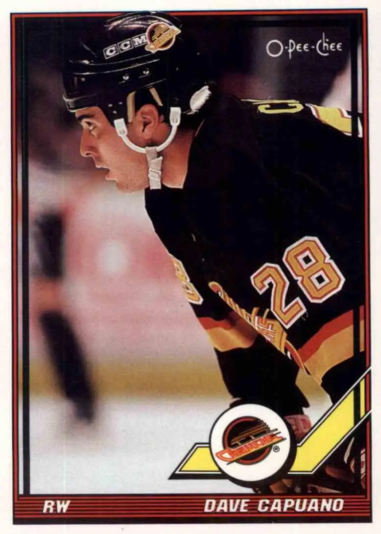 1991-92 O-Pee-Chee NHL # 318 Dave Capuano
