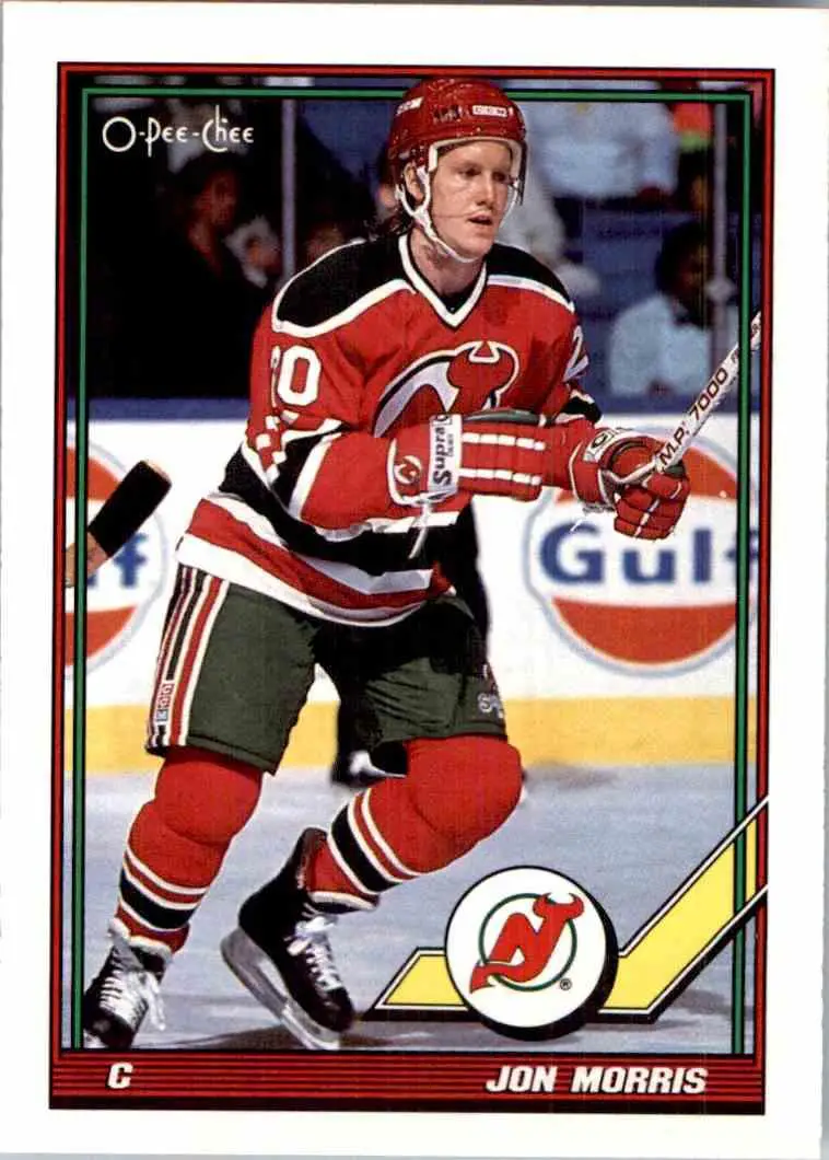 1991-92 O-Pee-Chee NHL # 332 Jon Morris