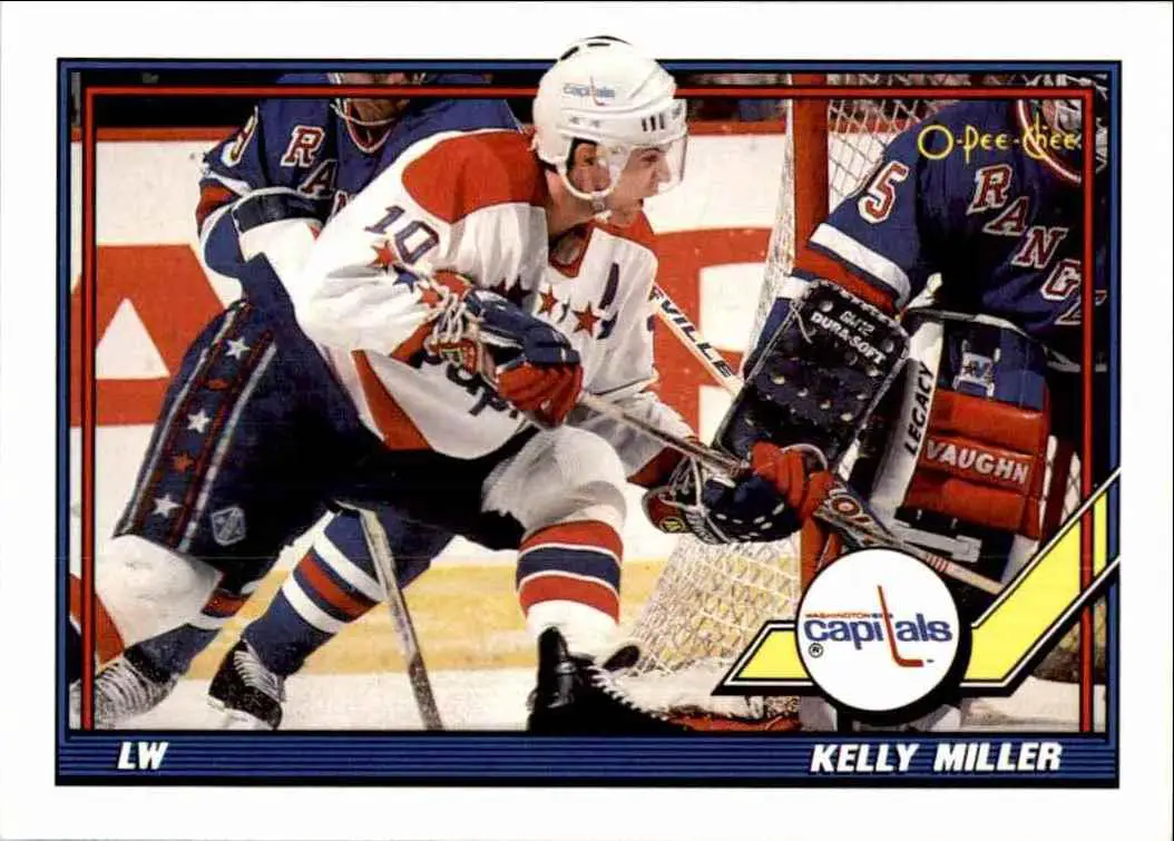 1991-92 O-Pee-Chee NHL # 342 Kelly Miller