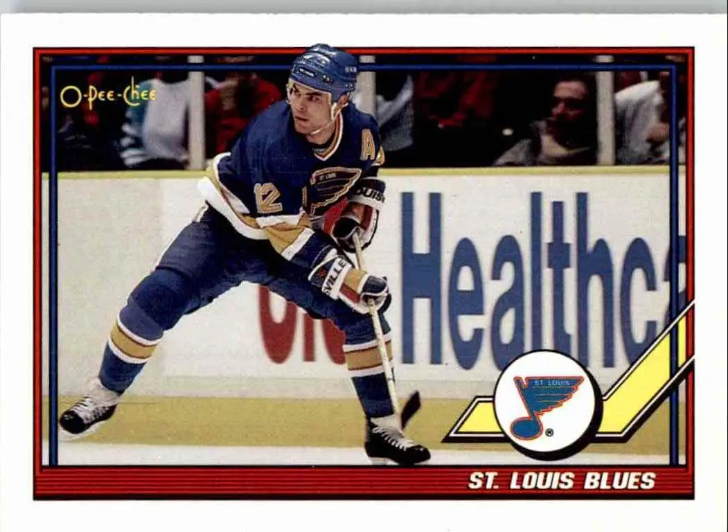 1991-92 O-Pee-Chee NHL # 347 St Louis Blues