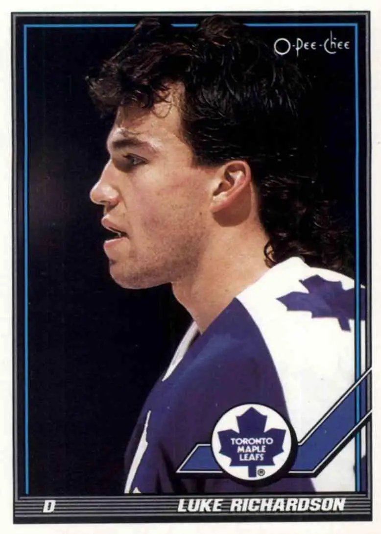 1991-92 O-Pee-Chee NHL # 351 Luke Richardson