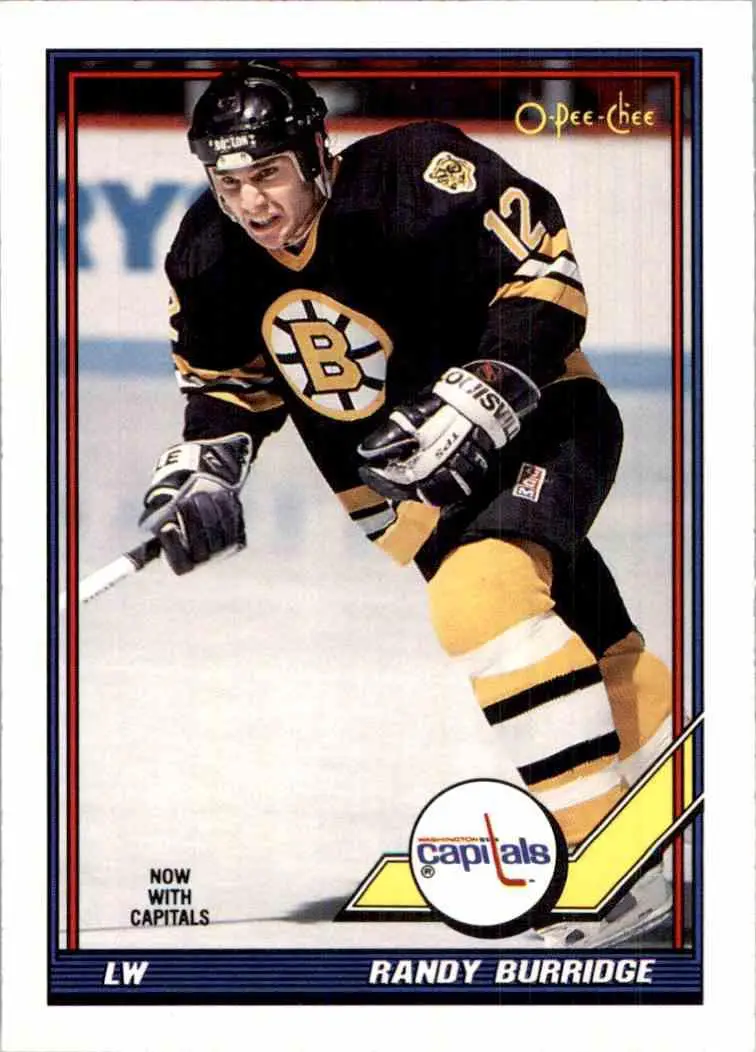 1991-92 O-Pee-Chee NHL # 358 Randy Burridge