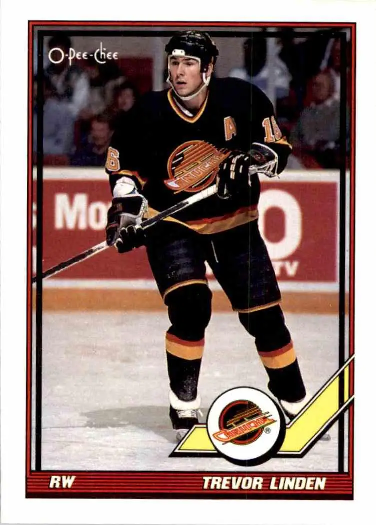 1991-92 O-Pee-Chee NHL # 364 Trevor Linden