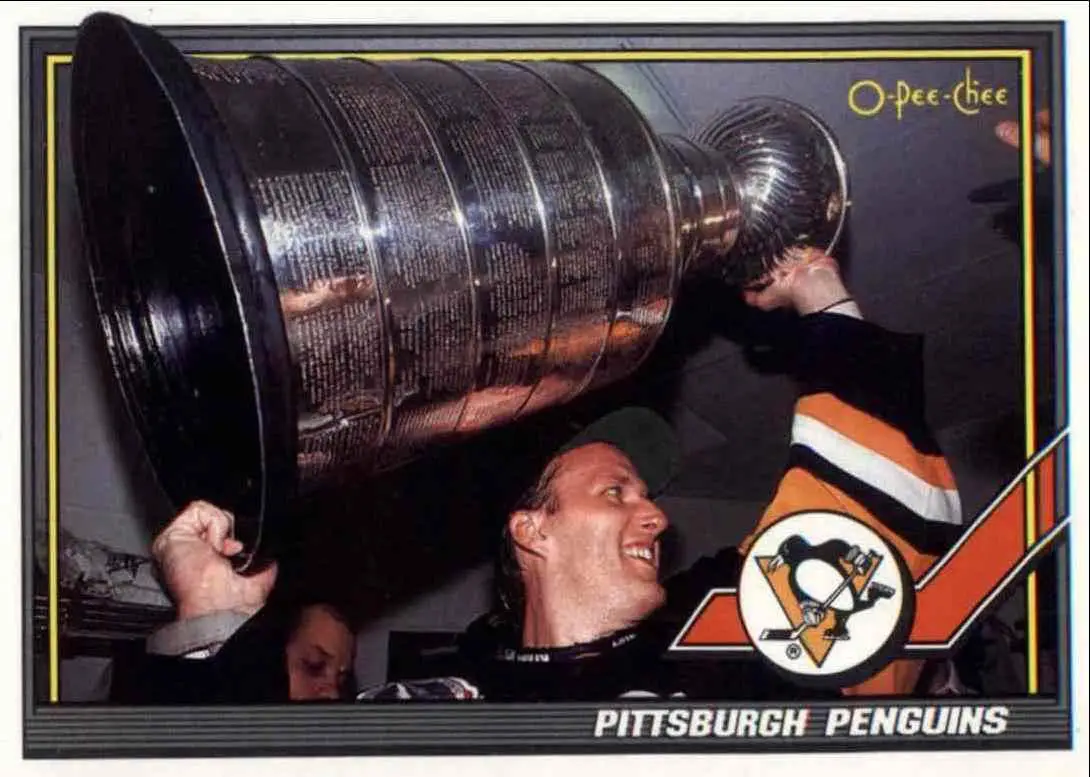 1991-92 O-Pee-Chee NHL # 372 Pittsburgh Penguins