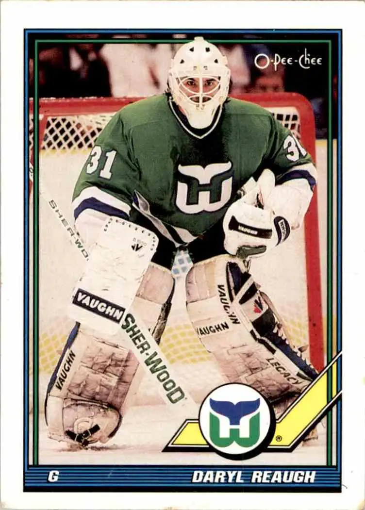 1991-92 O-Pee-Chee NHL # 391 Daryl Reaugh