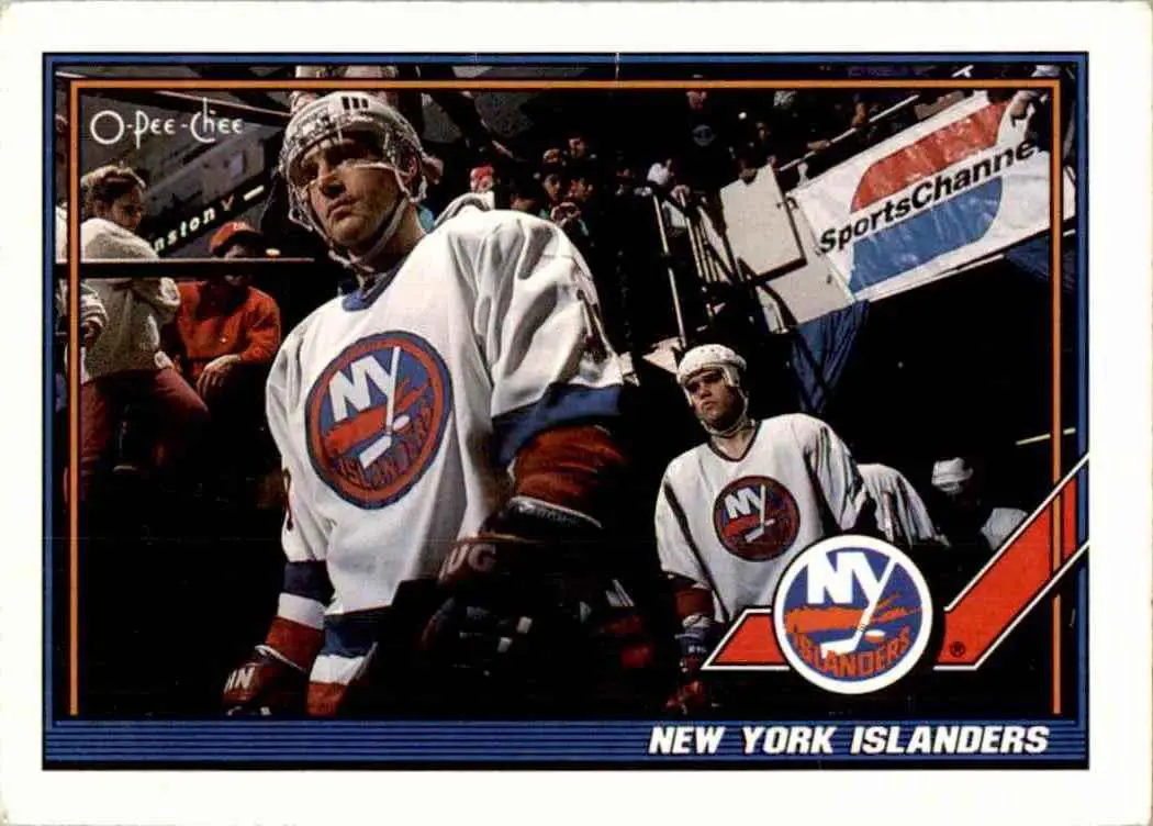 1991-92 O-Pee-Chee NHL # 412 New York Islanders