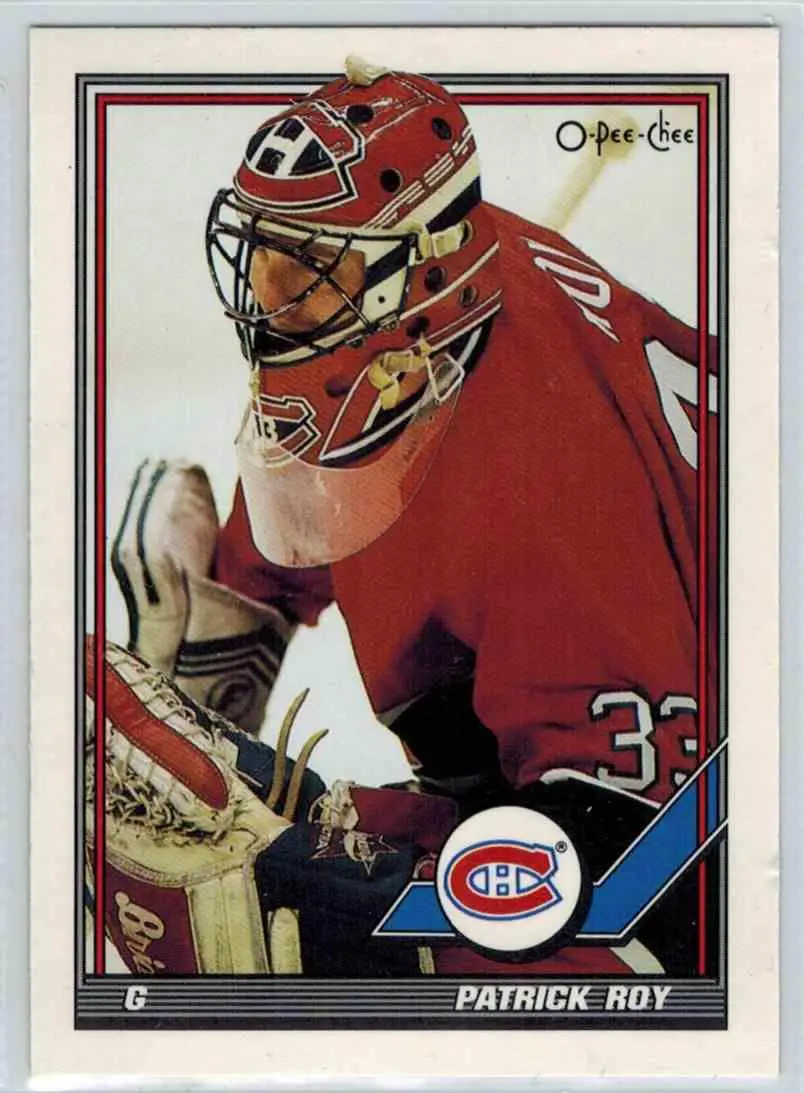 1991-92 O-Pee-Chee NHL # 413 Patrick Roy