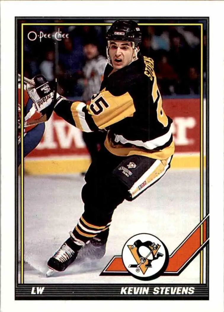 1991-92 O-Pee-Chee NHL # 421 Kevin Stevens